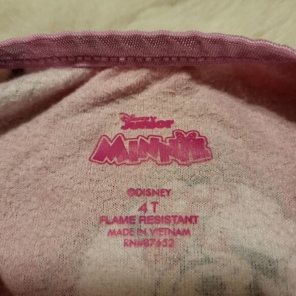 Disney Junior Minnie Mouse toddler girl red long-sleeved night gown - Picture 7 of 8